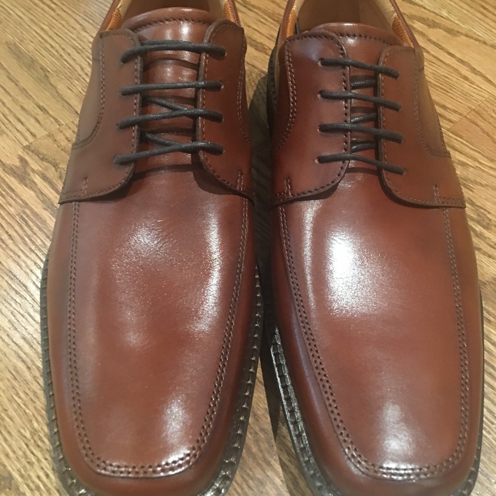 Ecco Men Seattle Apron Derby Cognac/Brown 12-12.5